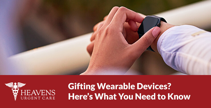 Wearable health tracker on woman's wrist