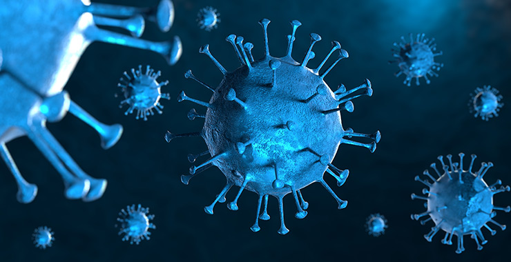 coronavirus 3d illustration